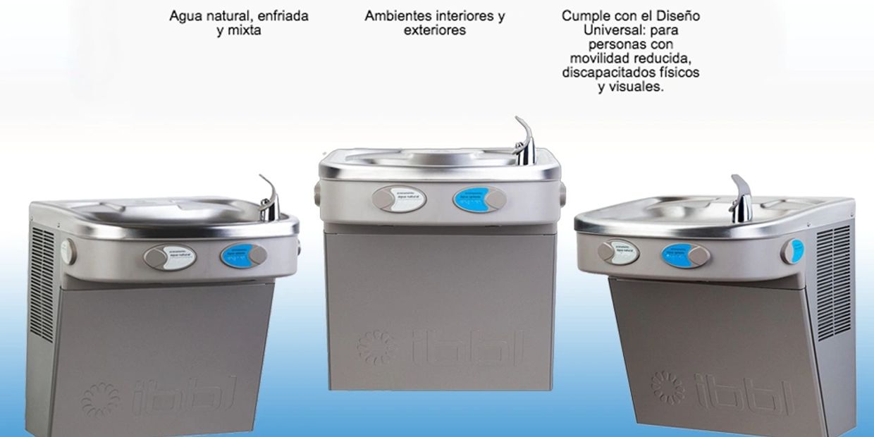 Fuente de agua filtrada para colegios, galeras, bodegas, agua natural, fría y mixta      

