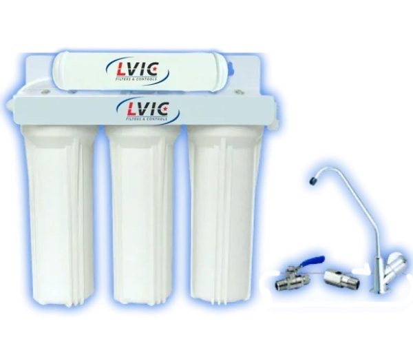FILTRO DE AGUA DE 4 ETAPAS CON GRIFO