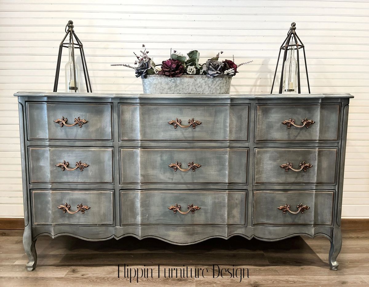 9 Drawer French Provincial Dresser