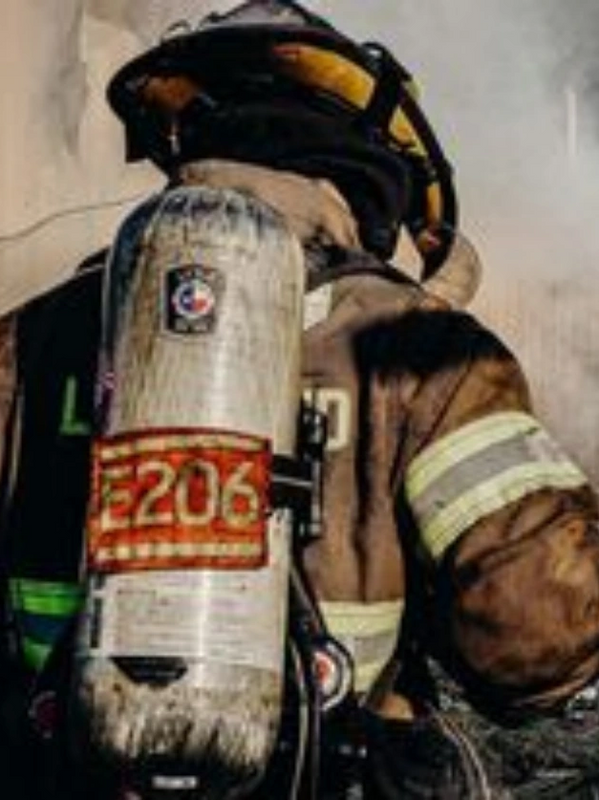 Firefighter in Bunker Gear