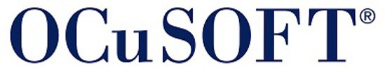 Logo displaying the text 'OCuSOFT' in dark blue serif font.
