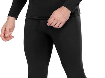 WEERTI Thermal Underwear for Men Long Johns with Fleece Lined Base Layer