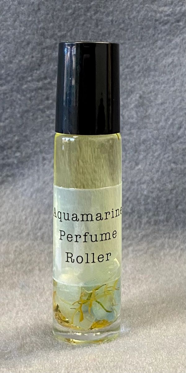Aquamarine Perfume Roller, Sapphire & Sage