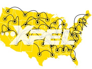 A map of the US. To advertise our window tinting comes with a nationwide lifetime warranty.