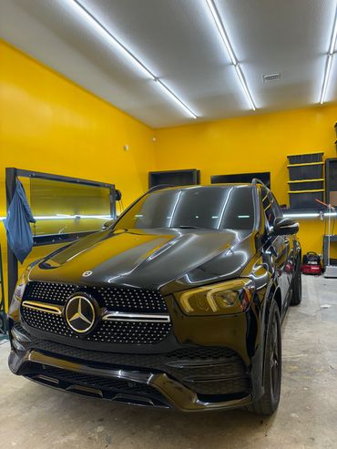 Picture of 2021 Mercedes Benz GLE350 after window tint near Port St Lucie, Florida