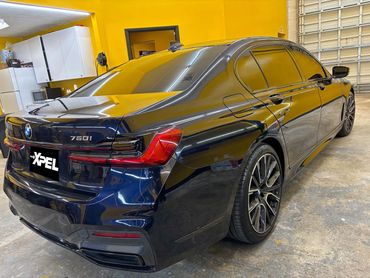 2021 BMW 7 series after window tint at our tint shop in Fort Pierce, Florida