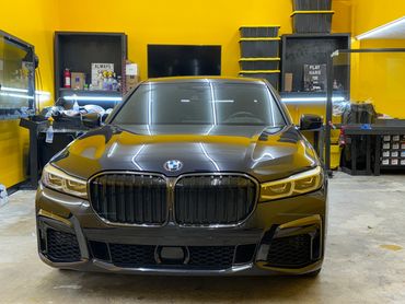Picture of 2021 BMW 750i after window tint near Port St Lucie, Florida