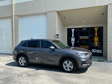 Brand new 2024 Honda HR-V after we tinted the windows at our tint shop.