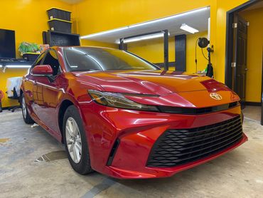2025 Toyota Camry Tinted at Quality First Window Tint in Port St Lucie, Florida