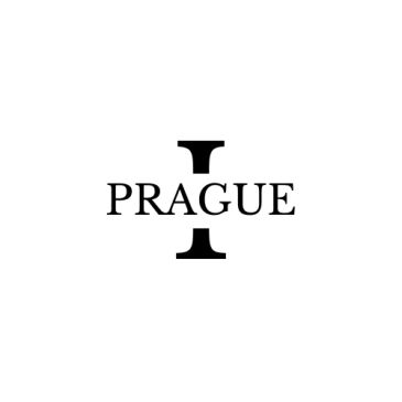 Minimalist logo with Prague and letter I.