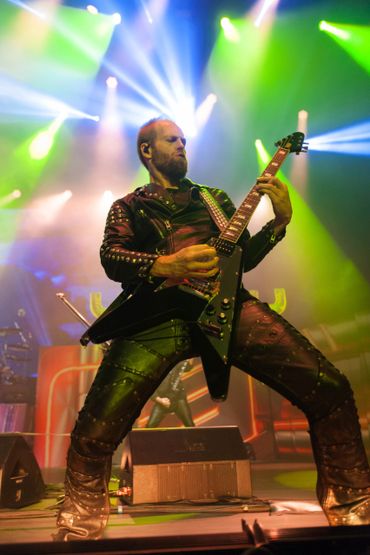 Andy Sneap of Judas Priest at Jones Beach Amphitheater in Wantagh, NY.