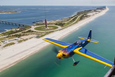 Flying with David Windmiller at the beach at Robert Moses State Park.