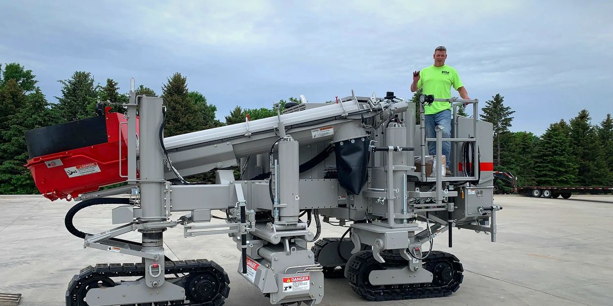 K & M Owner does curb and gutter work