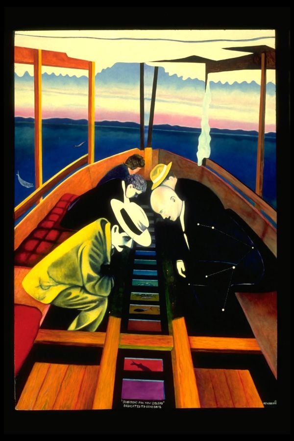 Searching for New Colors,4'x5', oil on linen, 1985