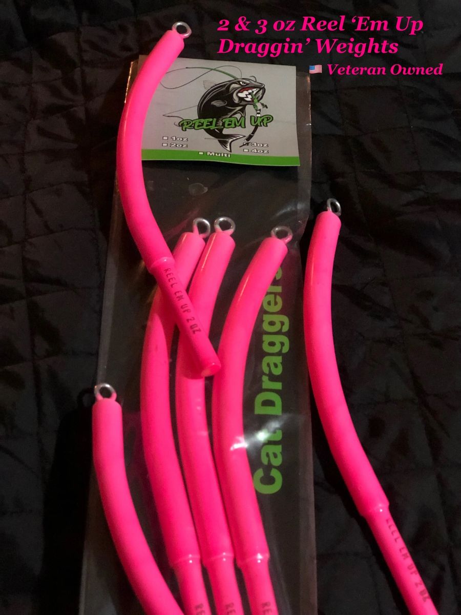 Pink Reel'Em Up Cat Draggers Weights