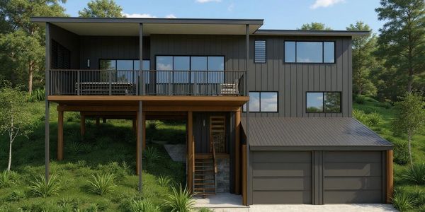 Project of a deck extension and facade renovation