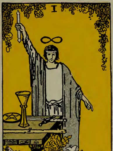 THE MAGICIAN TAROT CARD by Pamela Colman Smith