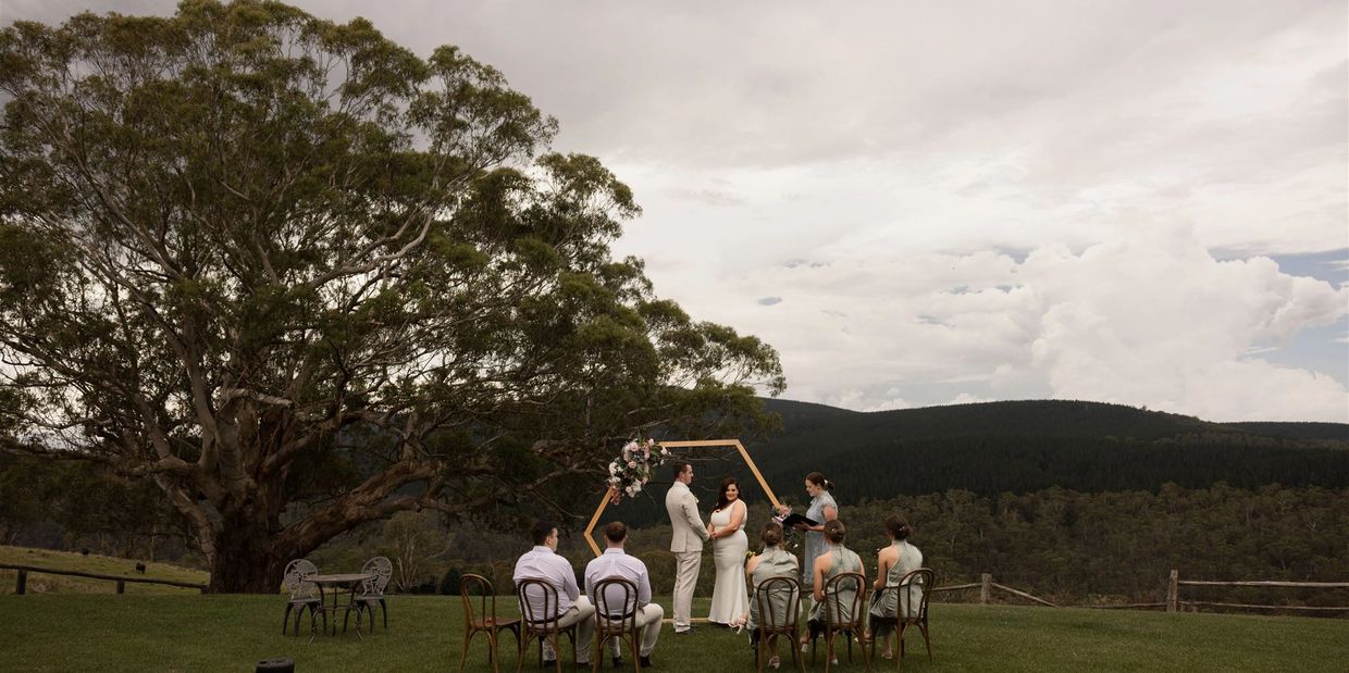 Intimate Elopement package at Bindo Creek with friends 