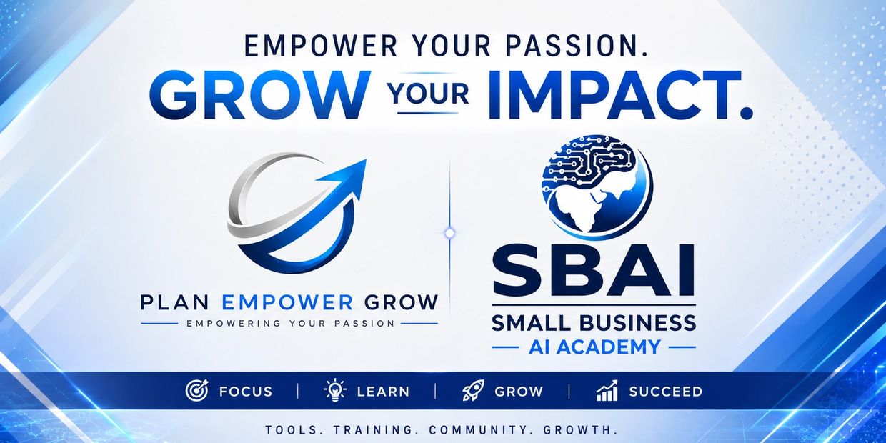 Empower your passion and grow your impact with SBAI Small Business AI Academy.