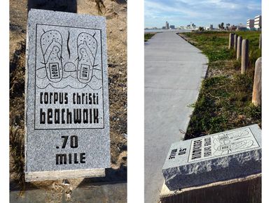 Beachwalk Mile Markers