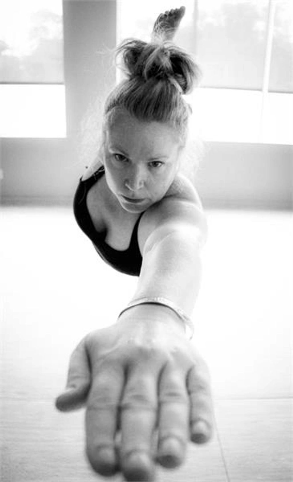 Tracy Davis in Bow Pose Yoga Bikram Yoga