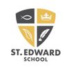 St. Edward School logo with religious and educational symbols.