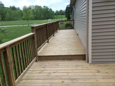 Beautiful Deck Stripping project in Shaker Heights Ohio.  Renewing the wood