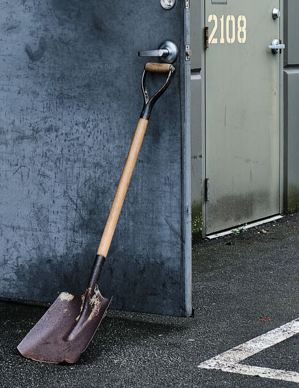 still life, shovel, door, photography, art