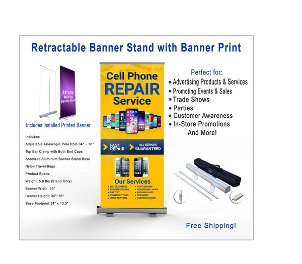 Retractable Banner Signs with Prints
