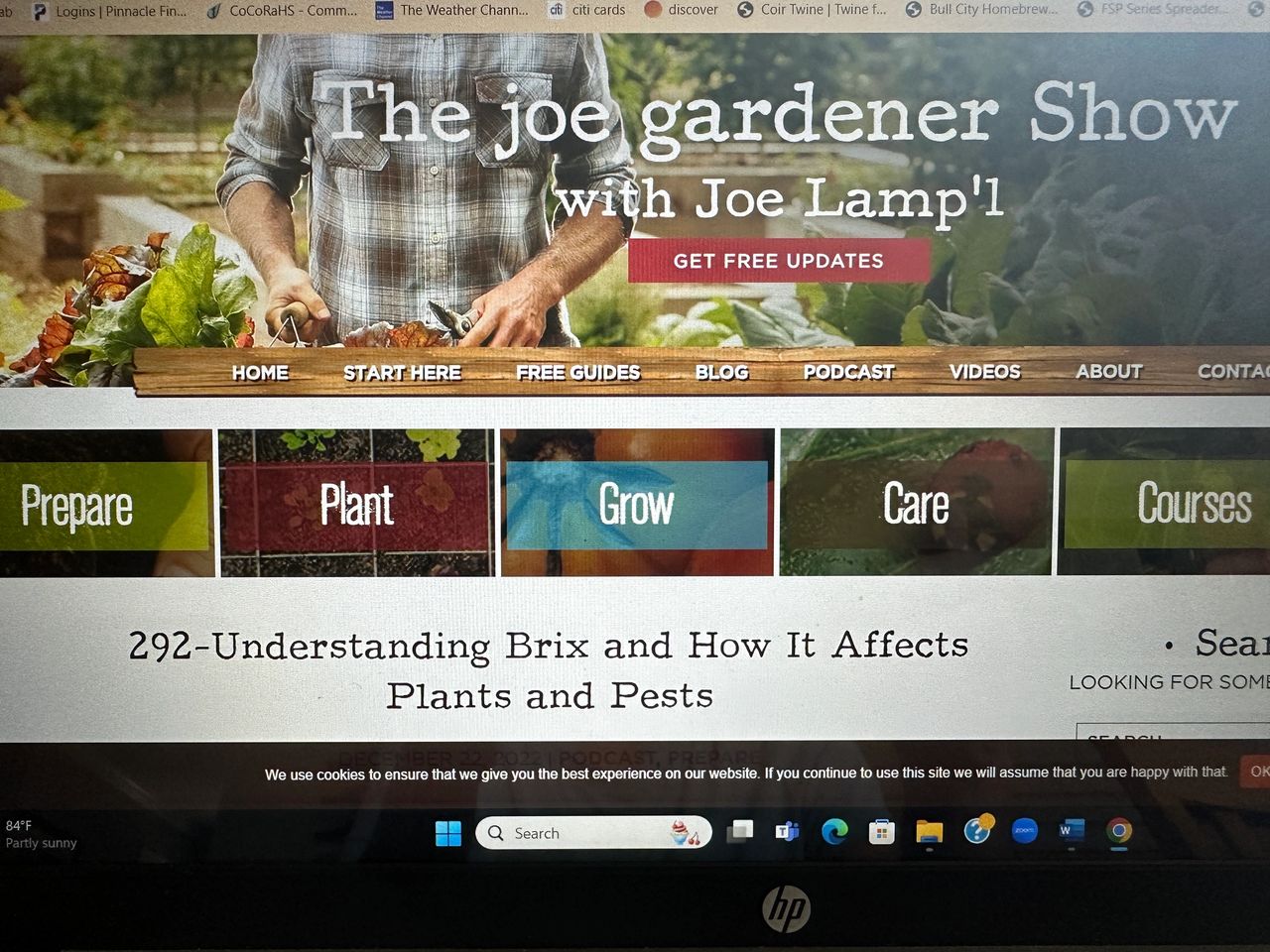 The joe gardener Show with Joe Lamp'l.  Website is joegardener.com