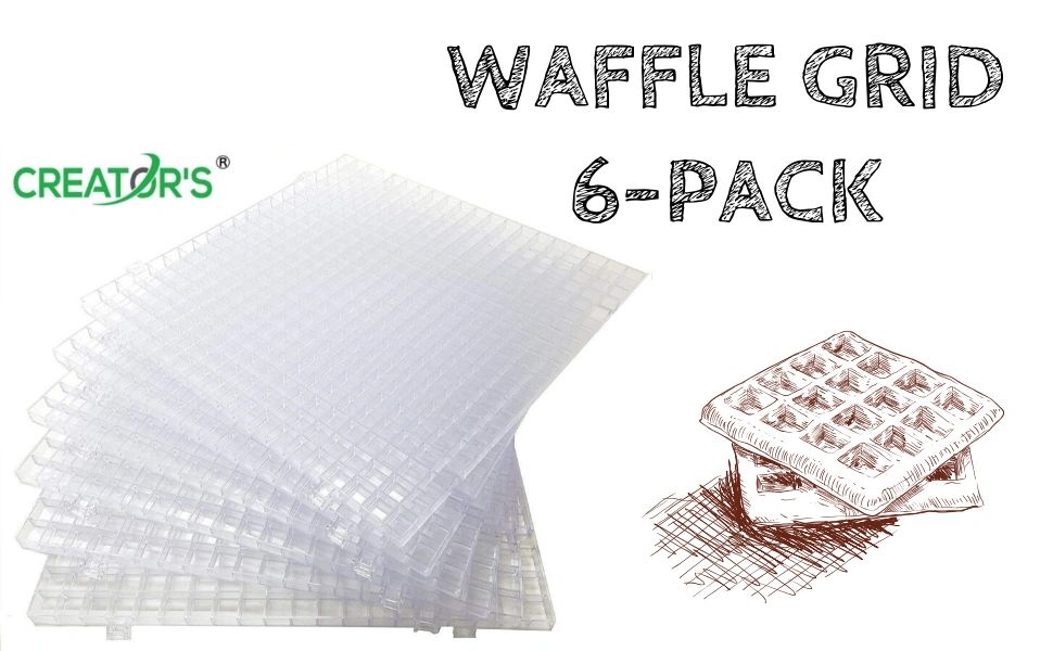 Clear Waffle Grid Surface - 6 Pack – Milkweed Arts
