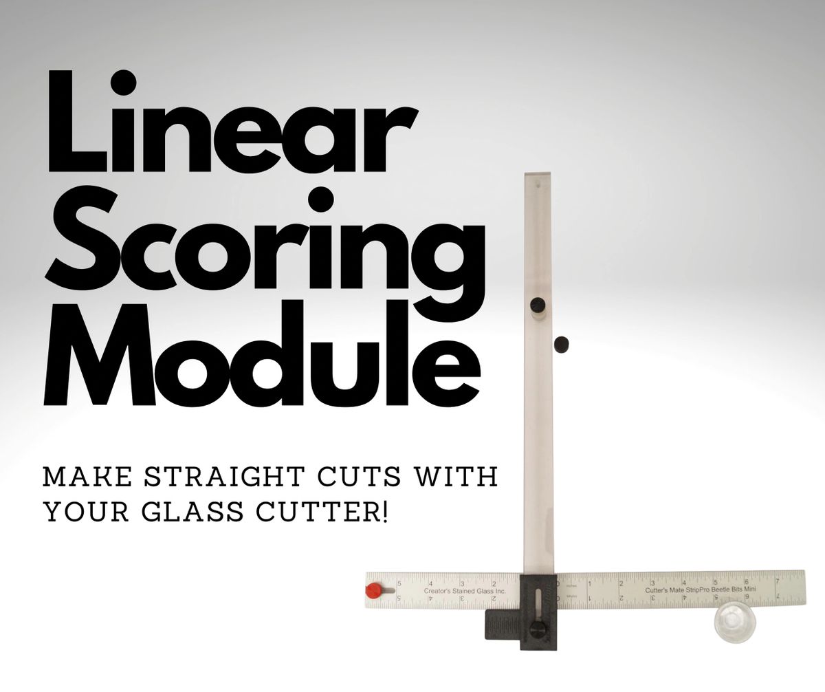 Linear Scoring Module- For use with ALL Cutter's Mate Glass Cutters- Turn  your Cutter's Mate into