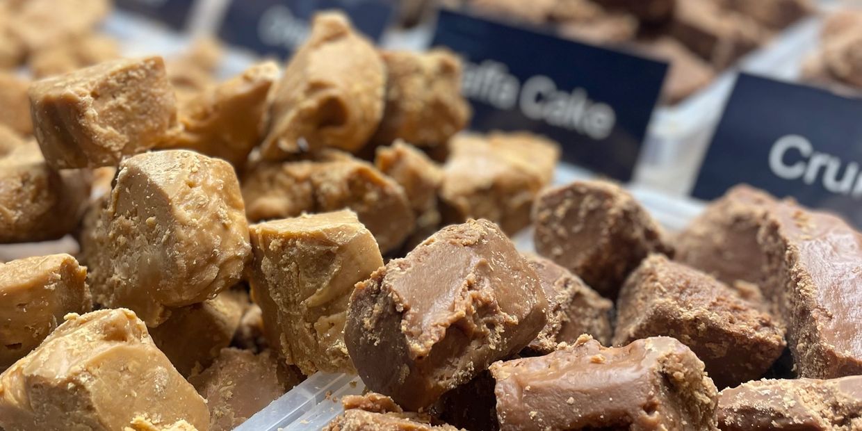 Luxury handmade fudge ready to be bought online.