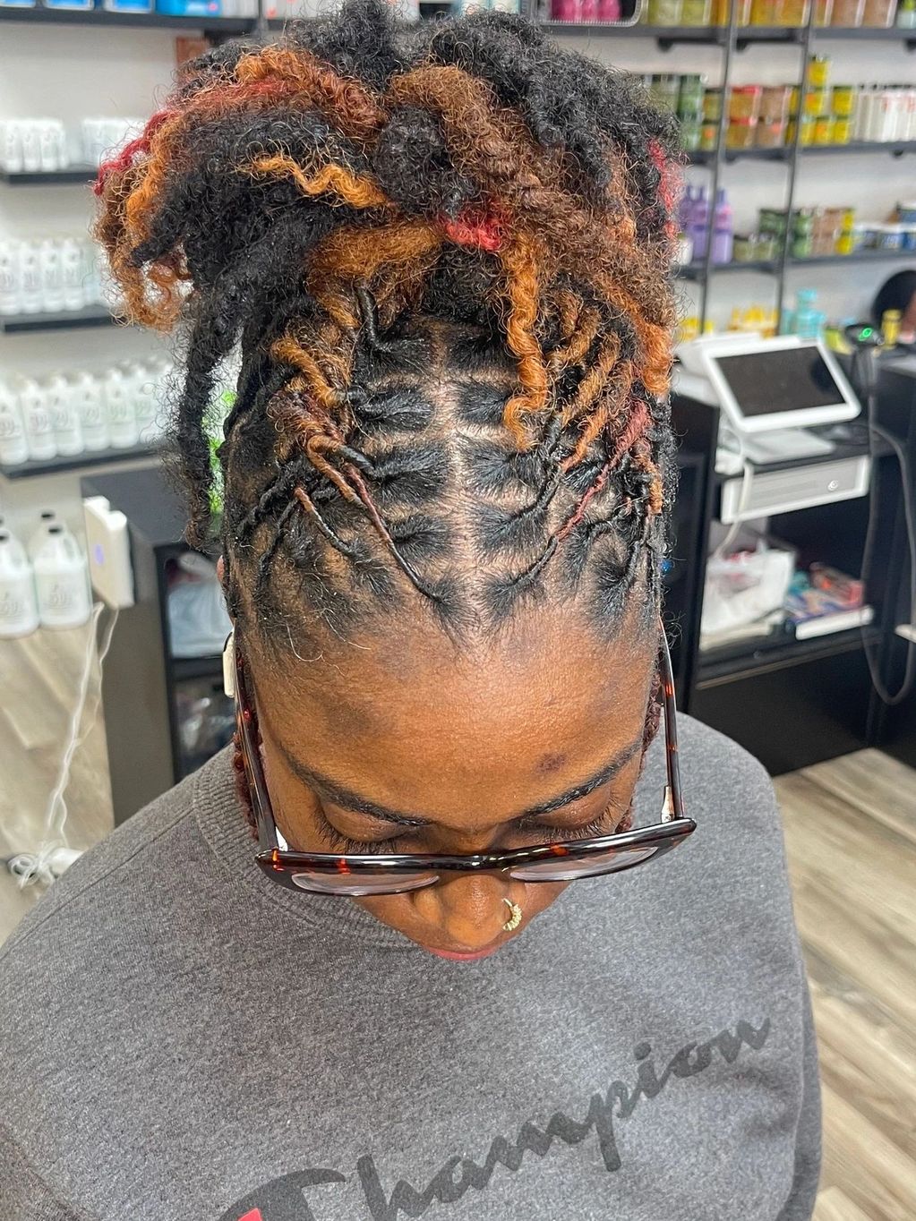 loc re twist ponytail 