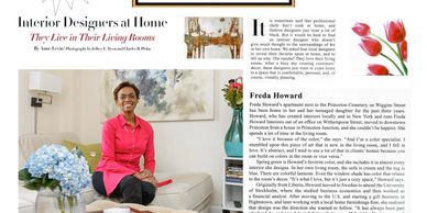 PRINCETON MAGAZINE - 
Interior Designers at Home