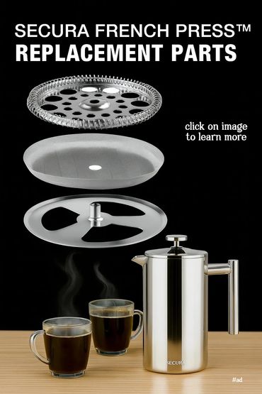 replacement parts for Secura French Press