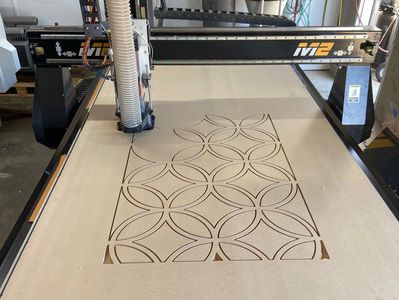 State of the Art CNC Routers used to cut plastics, wood and composites.