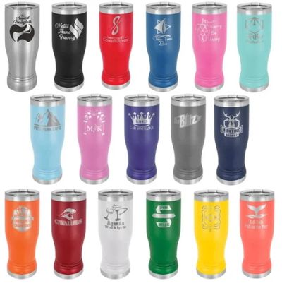 Personalized 20oz Pilsner Tumbler, ADD YOUR LOGO, Cooperate Gift, Wholesale Tumblers, Bulk Tumblers