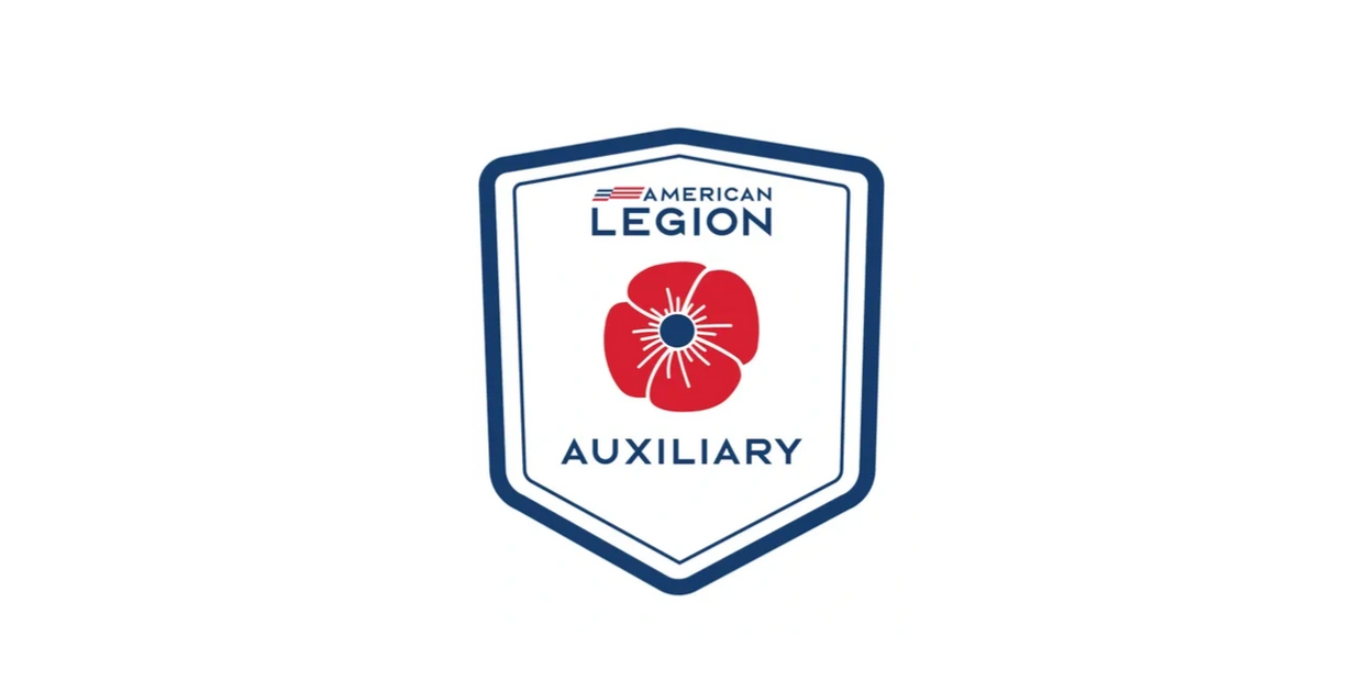 American Legion Auxiliary logo with a red poppy flower.