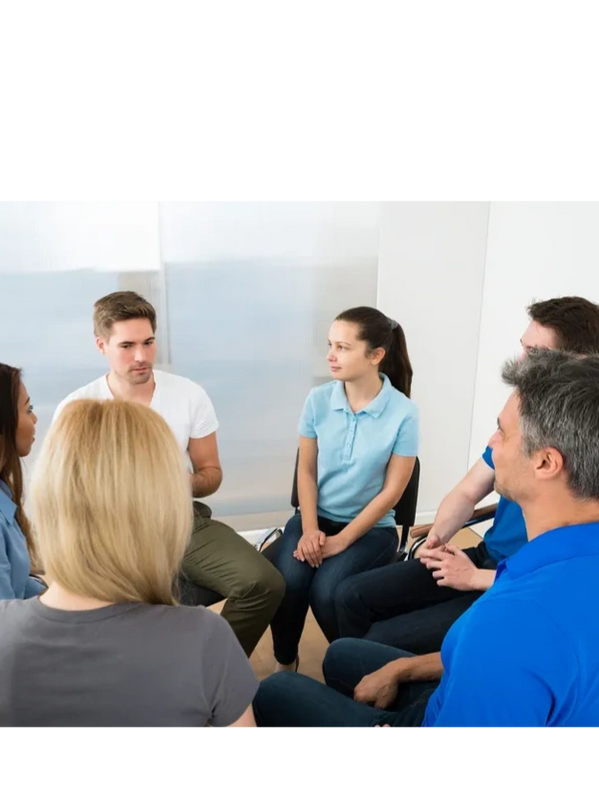 A 12 step group meeting
