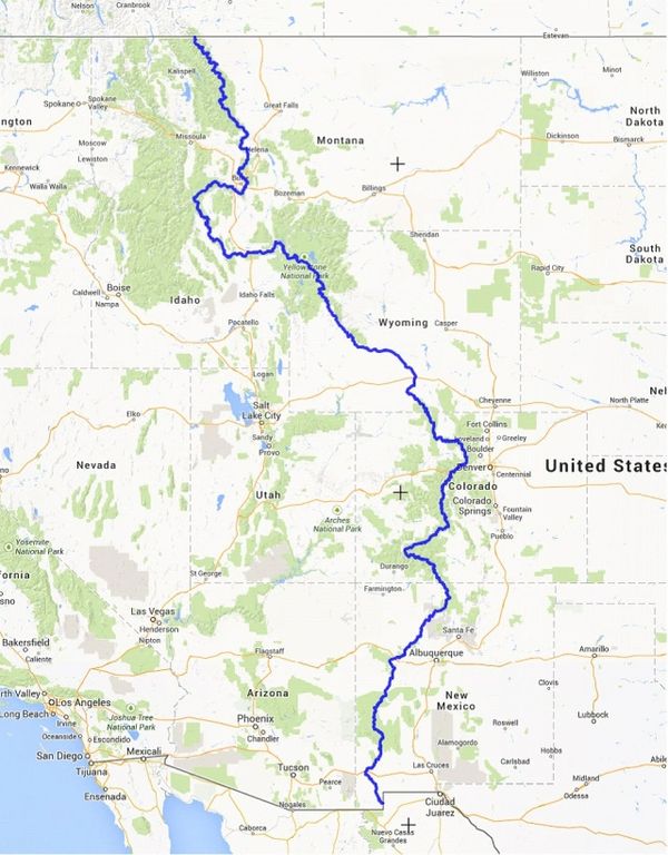 CDT Trail Map