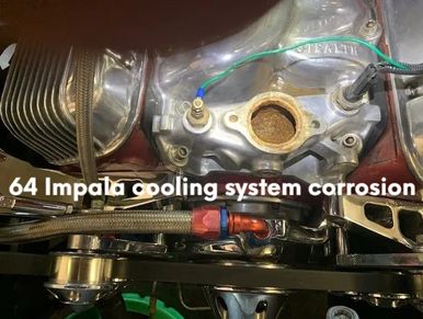 1964 impala cooling system flush, radiator and cooling fans.