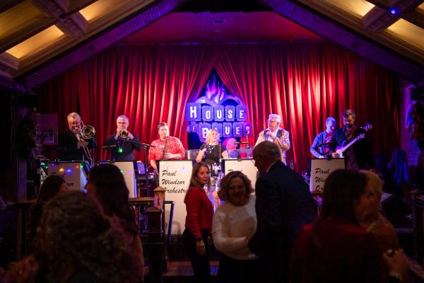 Live band performing at House of Blues.