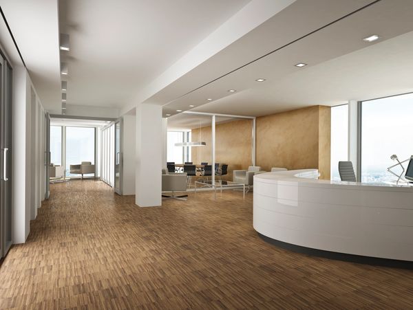 Beautiful flooring at workspace