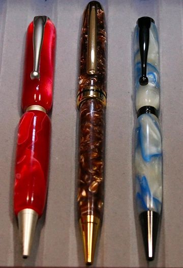 Hand made pens day? I really enjoy acrylic turning. Here's the