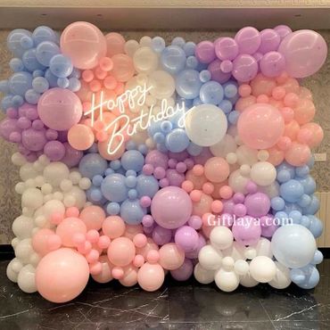 Pastel Balloon Wall