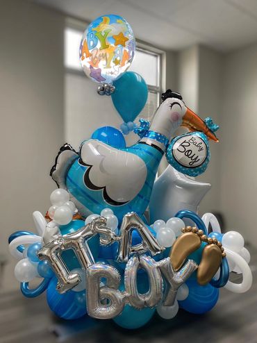 its a boy its a girl babyshower bouquet