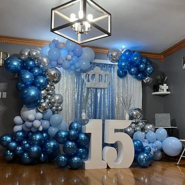 balloon backdrop birthday15 sweet16