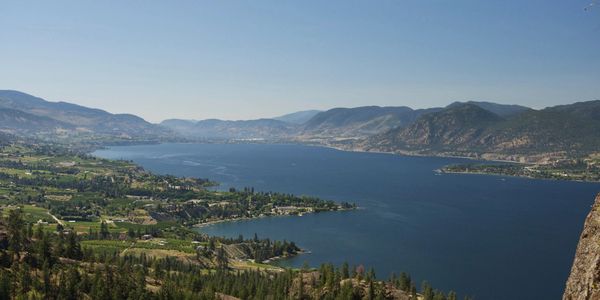 Cycle to see this beautiful view of Lake Okanagan