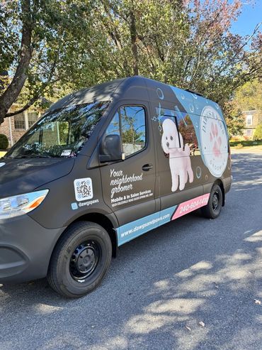 Luxury Mobile dog grooming in Potomac, Bethesda, Rockville, Gaithersburg, Calverton, Silver Spring, 
